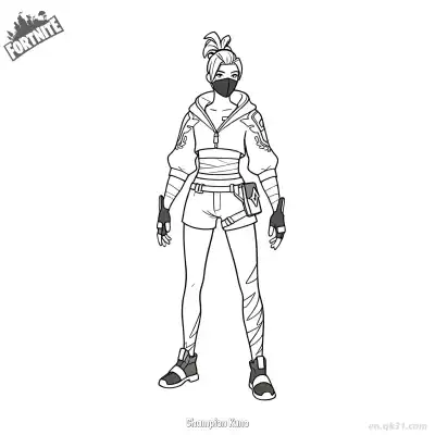 Free printable Champion Kuno 02 Coloring Page - Free PDF Printable Fortnite Coloring Sheets coloring page